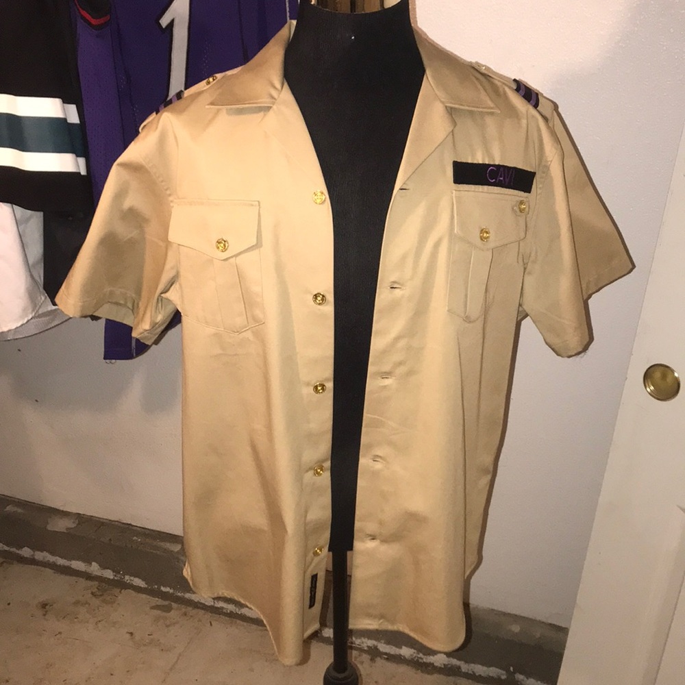 Button down Khaki Military style